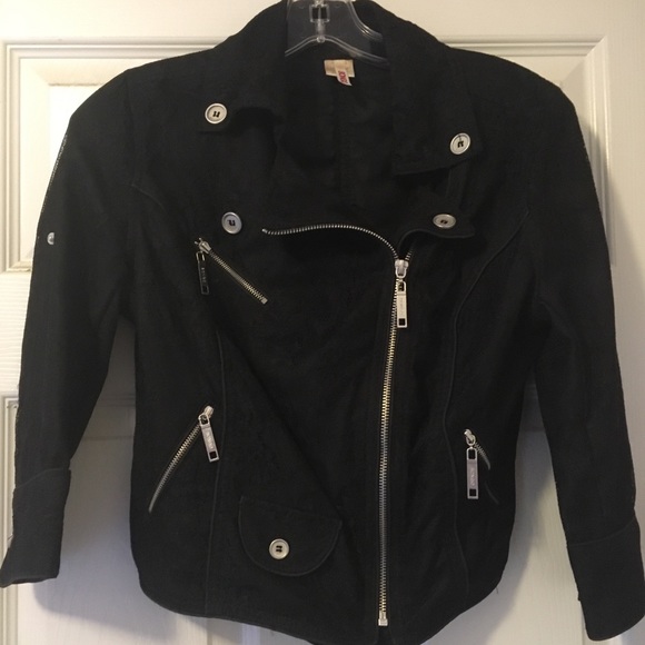 BONGO Jackets & Blazers - 🛍 3 for $15 Bongo Black Lacey Moto Jacket Sz S